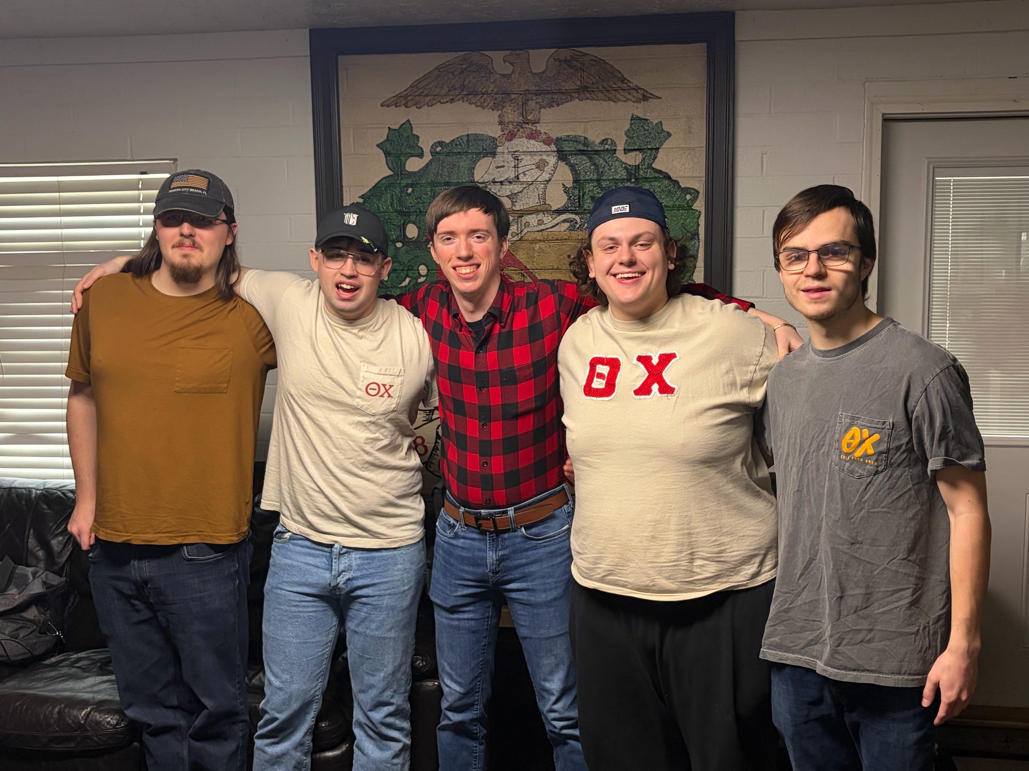Brothers gathered at the chapter house
